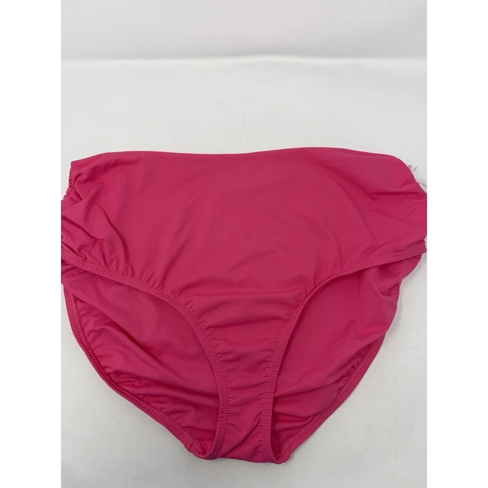 Anne Cole Womens XL Live In Color Convertible High Waist Shirred Swim Bottom 197